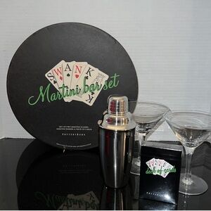 Pottery Barn Swank Martini Bar Set New Vintage